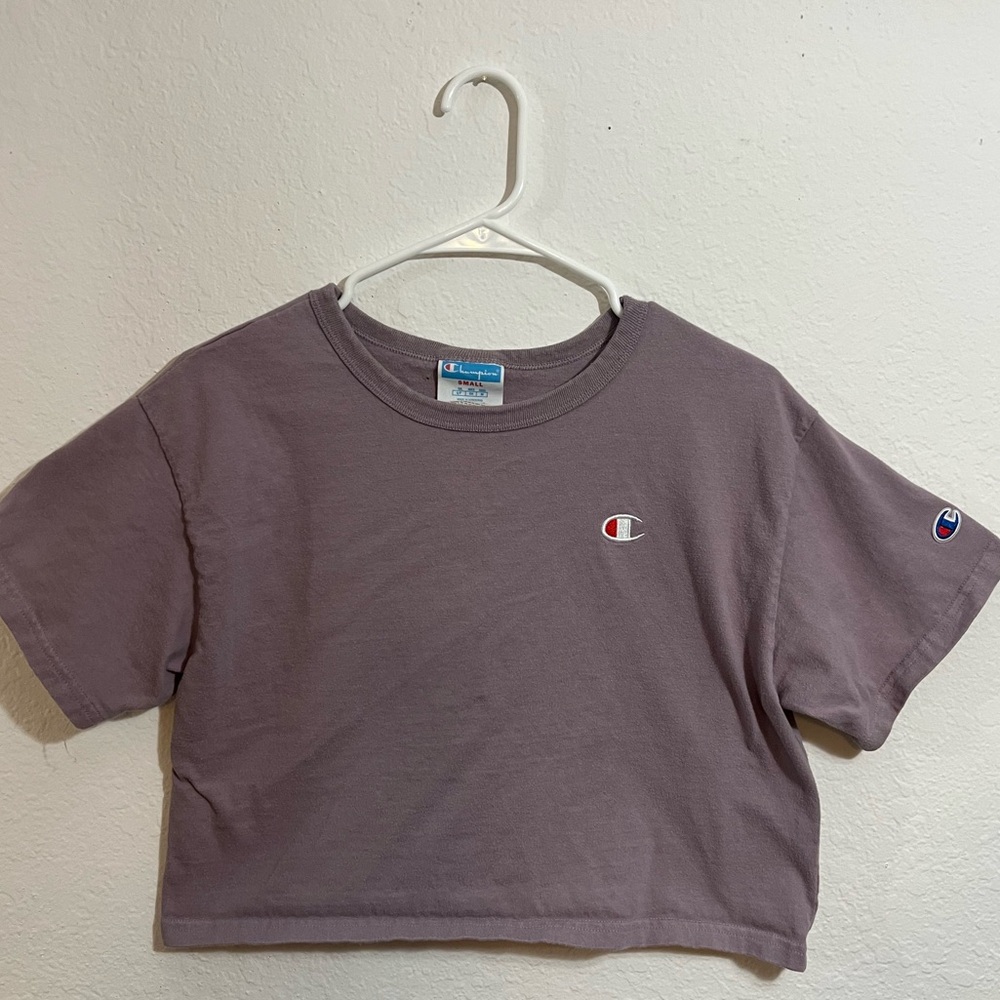 Champion Mauve Crop Tee